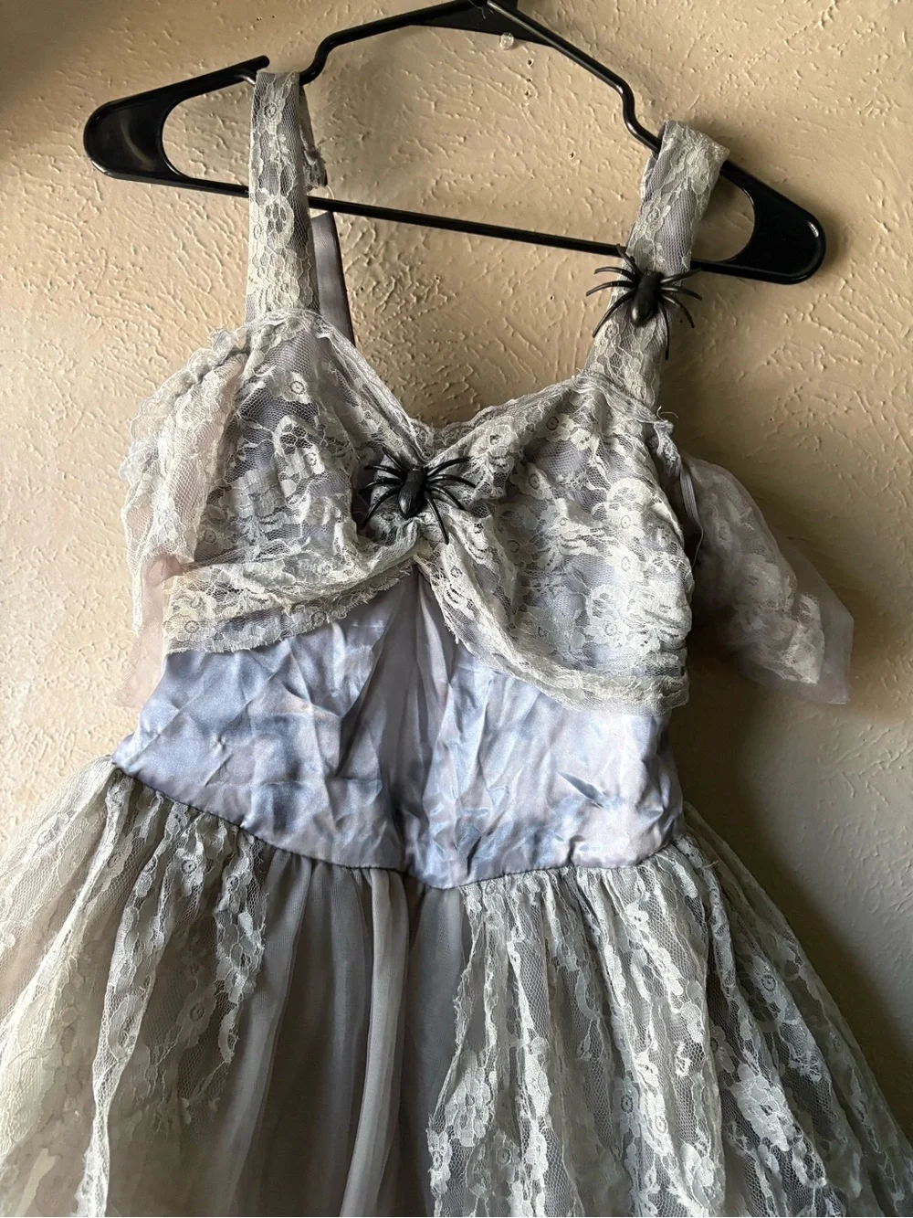 Dreamgirl Girls' Silver Gray Ghost Bride Costume